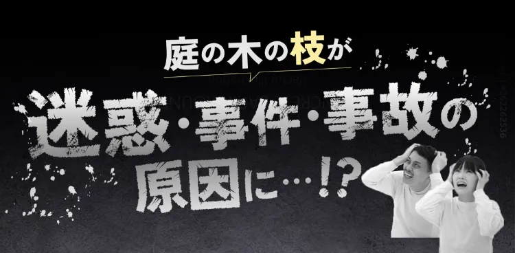 庭の木の枝が迷惑・事件・事故の原因に・・・！？